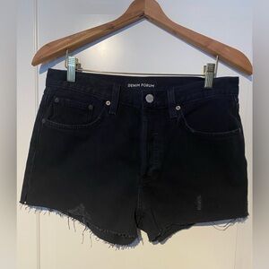 Denim Forum Women's NWT Yoko Shorts Black Sz 27